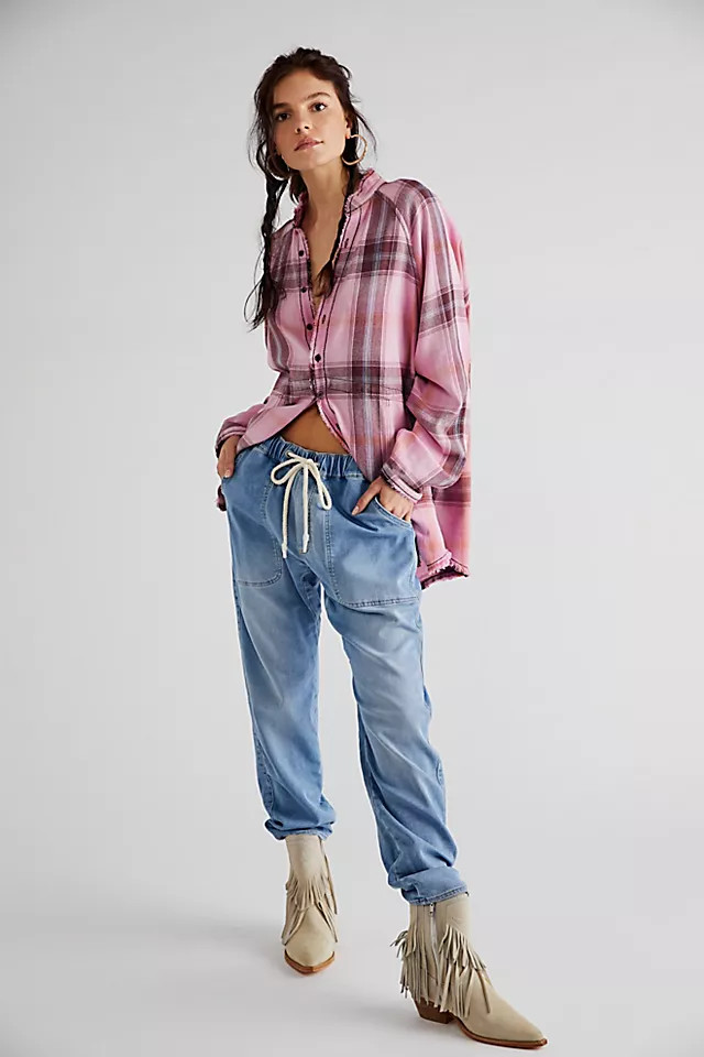 We The Free Summer Daydream Plaid Buttondown | Free People (Global - UK&FR Excluded)