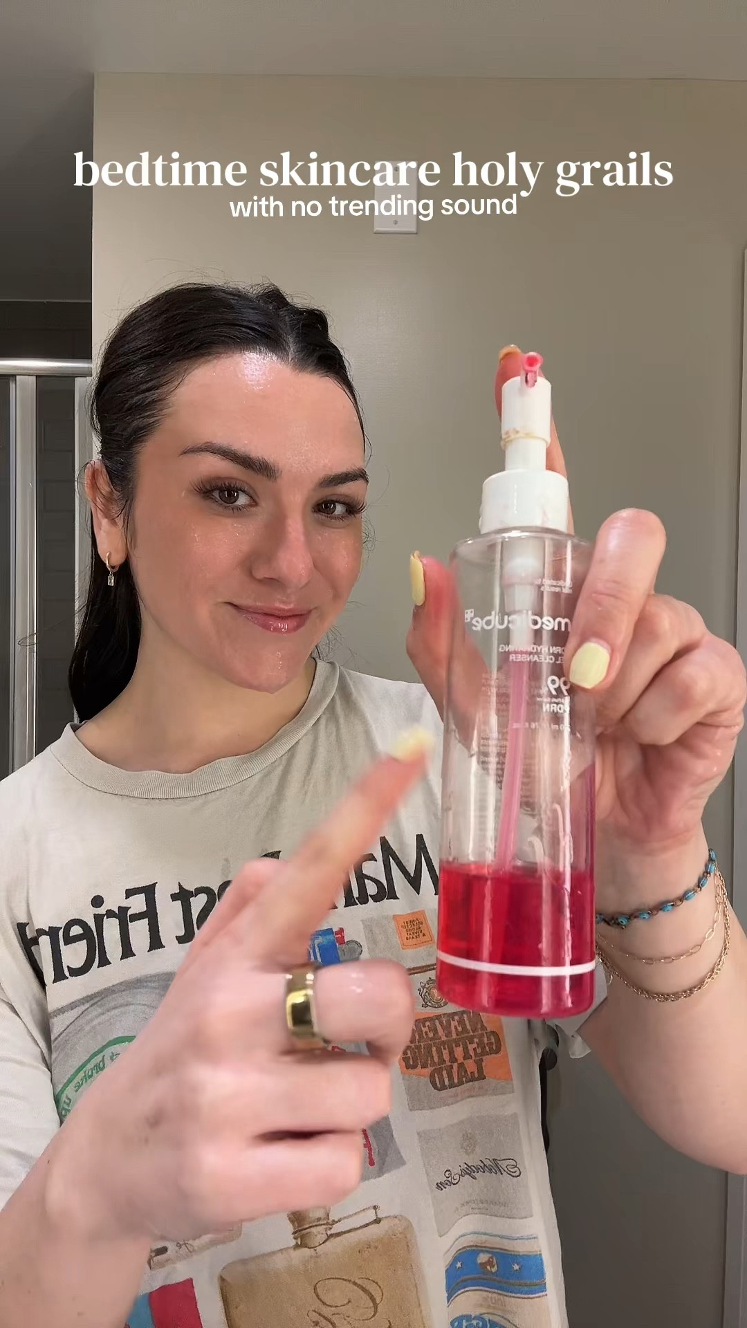 My skincare nighttime routine holy grails!! #nighttimeroutine #skincare 

#LTKgrwm