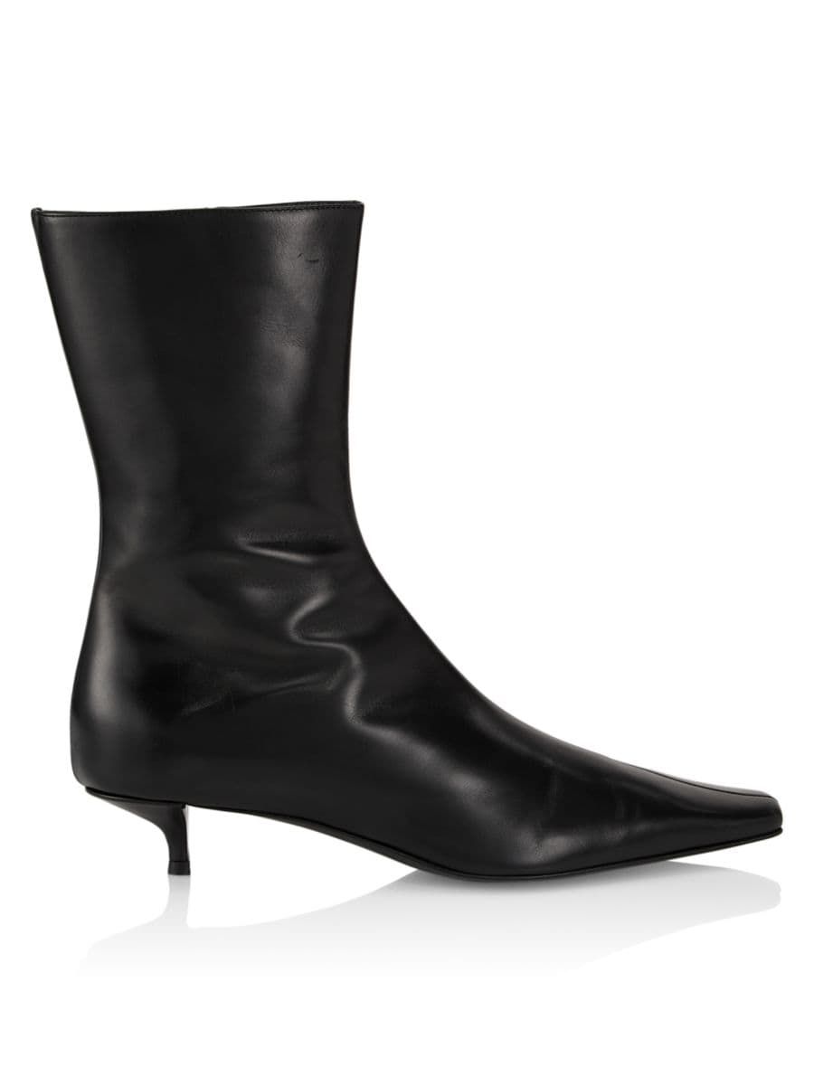 Shrimpton Leather Kitten Heel Boots | Saks Fifth Avenue