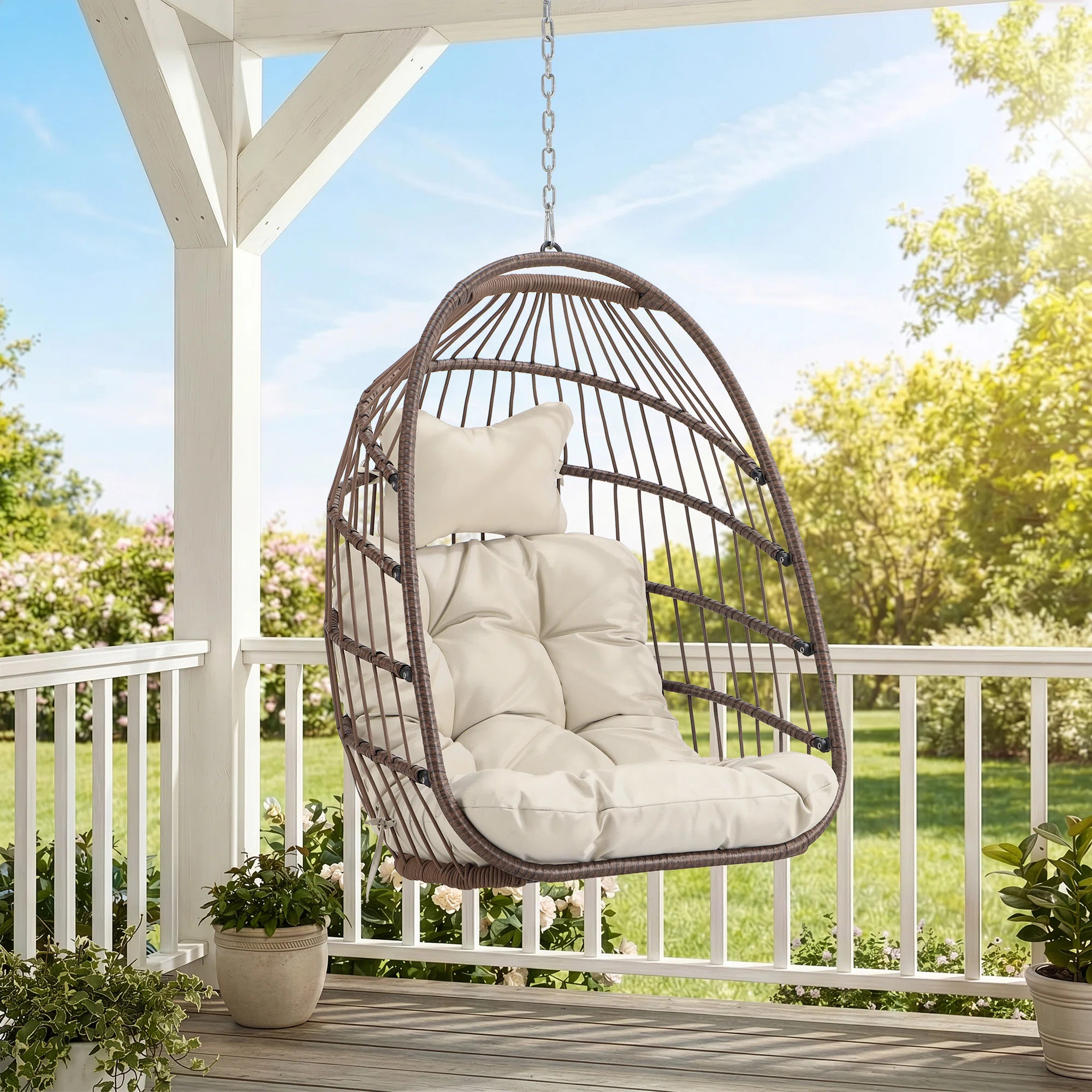 Chorley Indoor/Outdoor Porch Swing Egg Chair Without Stand | Wayfair North America