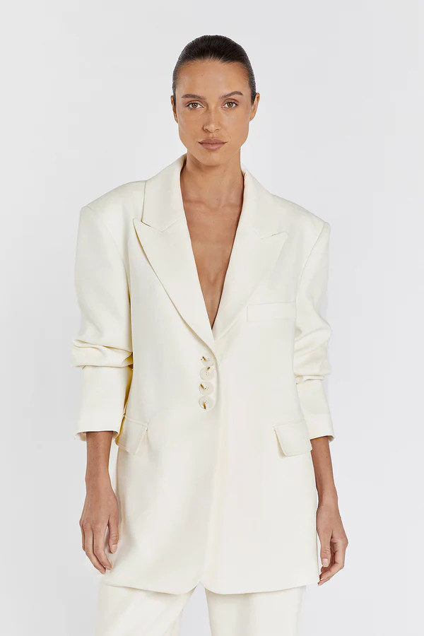 CAREY CREAM BLAZER | DISSH