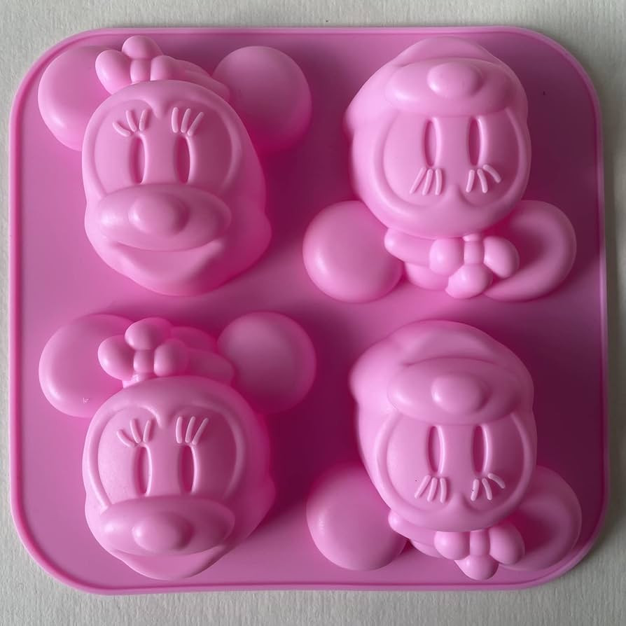 4 Cups Minnie Mouse Silicone Cake molds, Ice Mold, Candy Tray for Mousse Cake Decoration, Jelly, ... | Amazon (US)