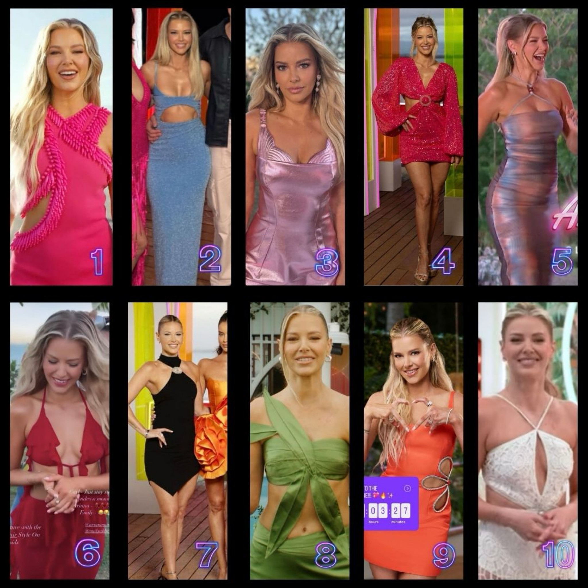 Ariana Madix’s Love Island Aftersun and Promo Looks / styled by @emilymen 📸 = @arianamadix @loveislandusa @peacock