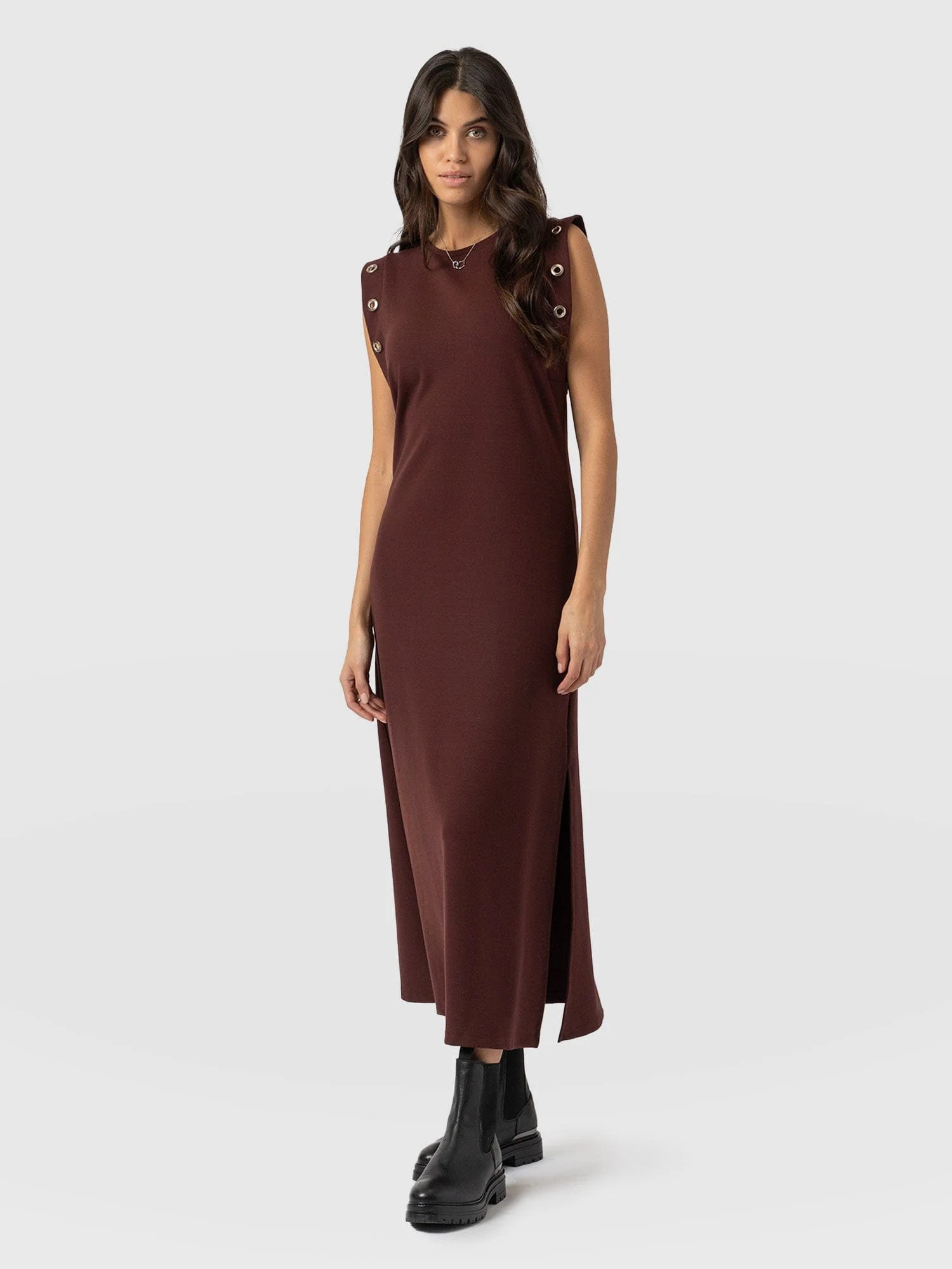 Rowan Dress - Maroon | Saint + Sofia