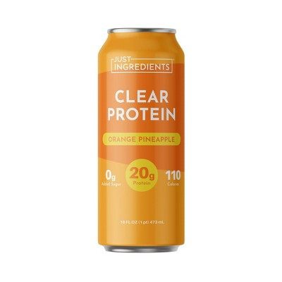 Just Ingredients Orange Pineapple Flavored Clear Protein - 16 fl oz | Target