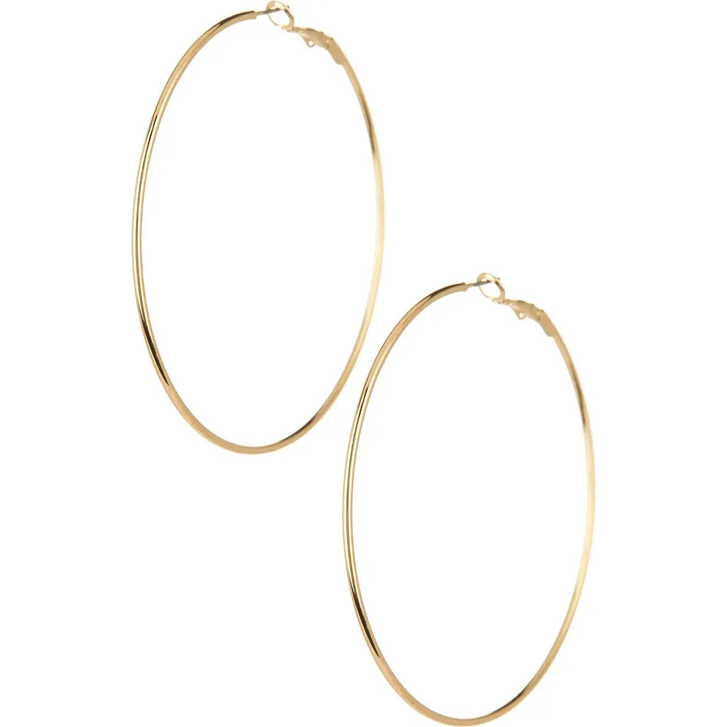 NORDSTROM RACK Basic 71mm Hoop Earrings in Gold at Nordstrom Rack | Nordstrom Rack