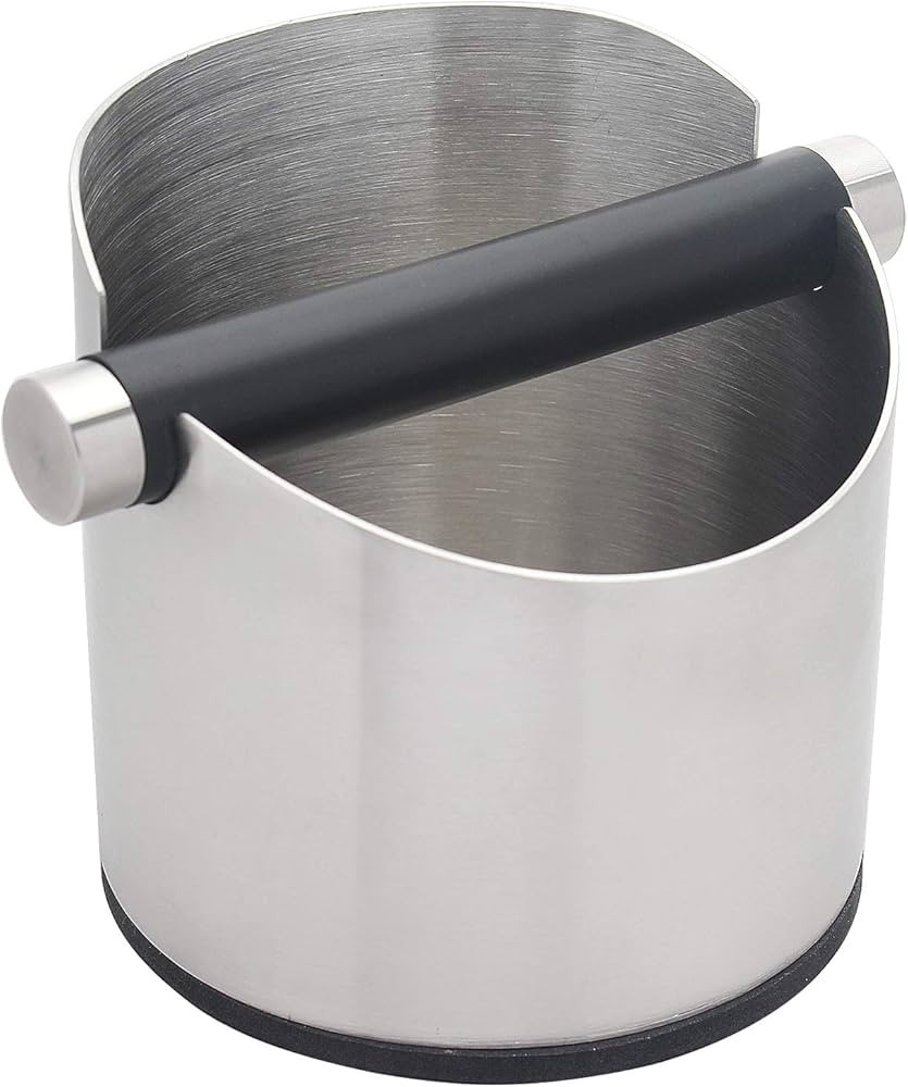 DIBTSA Espresso Knock Box, Stainless Steel Coffee Grounds Knock Box, With Removable Knock Bar and... | Amazon (US)