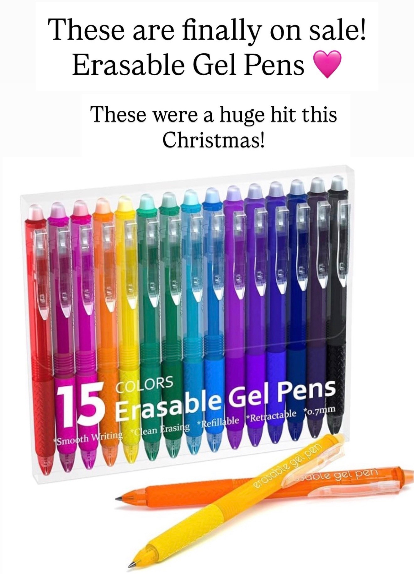 Pretty gel erasable pens 🩷

#LTKHome