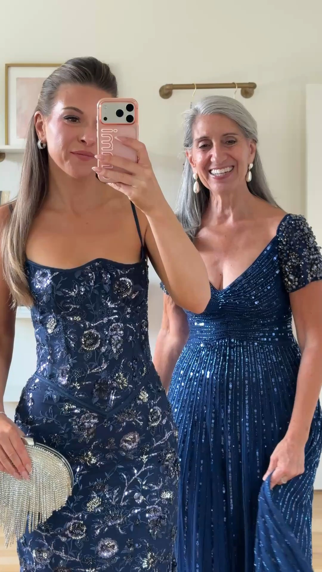 navy sequin gown with floral embroidery pattern and sweetheart neckline, navy beaded gown with v-neckline and short sleeves mom and me formal wedding guest and mother of the bride dresses 💍


I’m 5’4” and wearing my usual small/2 in most

mom is 5’4” and wears a medium/6

summer wedding guest dresses, wedding guest dresses, cocktail dresses, semi-formal dresses, black tie wedding guest dresses, destination wedding guest dresses, garden party dresses, wedding guest outfit ideas, mom & me outfits, mom & me dresses, matching outfits, mother daughter outfits, family photo outfits, wedding guest dresses, mother of the bride, mother of the groom, wedding guest outfit ideas

#LTKgrwm #LTKSeasonal #LTKWedding