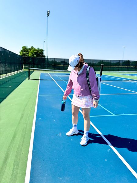 Amazon tennis outfit, pickleball outfit, summer outfit. 
Skort- size up. 
Top- size up. 

#LTKActive #LTKfindsunder50 #LTKmidsize