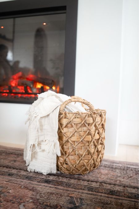 Wicker textured basket & cotton cream blanket found at Walmart for a cozy corner living space! 



#LTKSeasonal #LTKhome #LTKstyletip