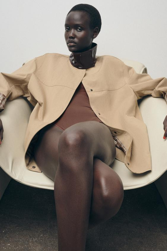 CONTRAST COLLAR JACKET ZW COLLECTION | Zara US