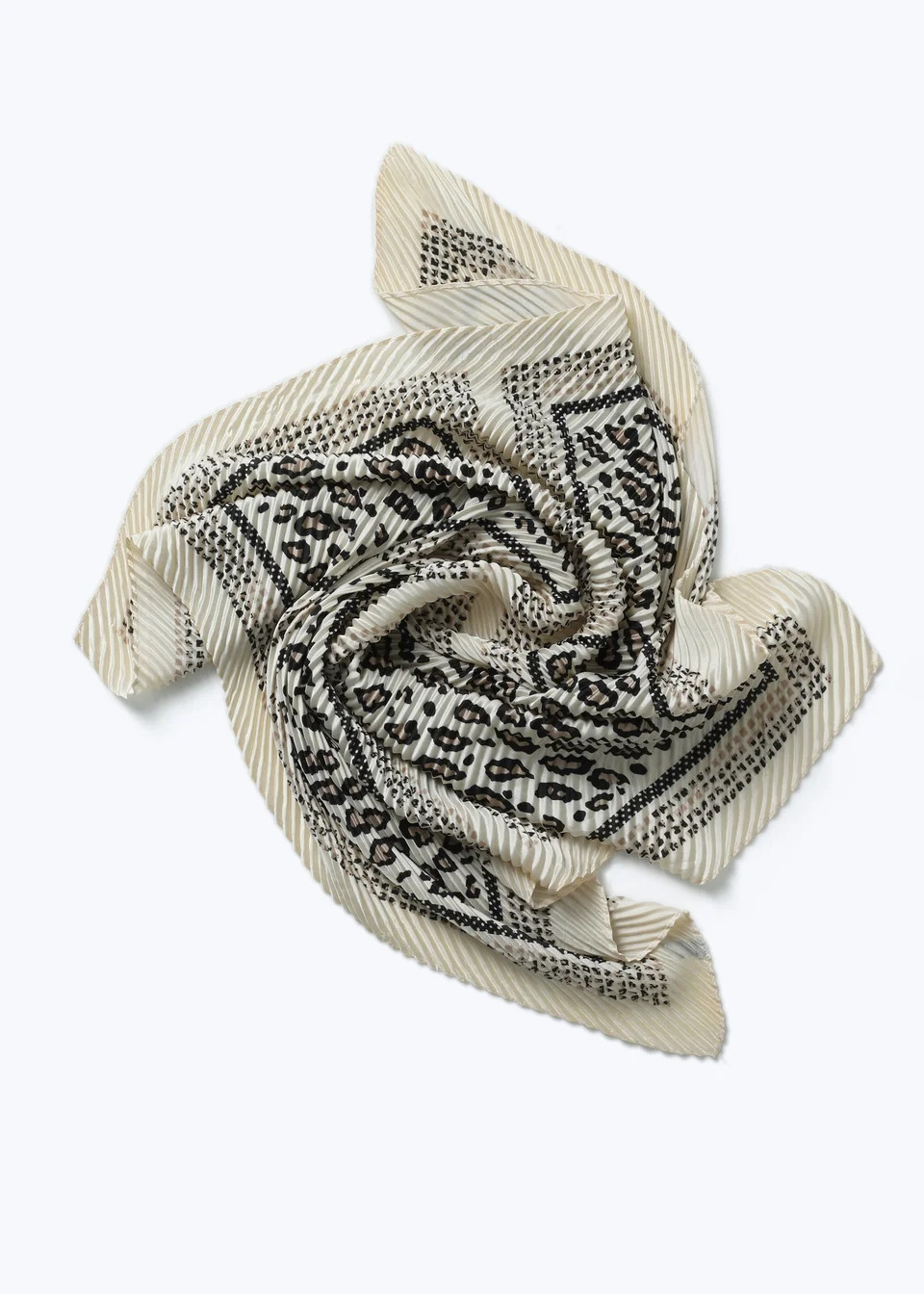 Muse Cream Animal Print Head Scarf | Matalan (UK)