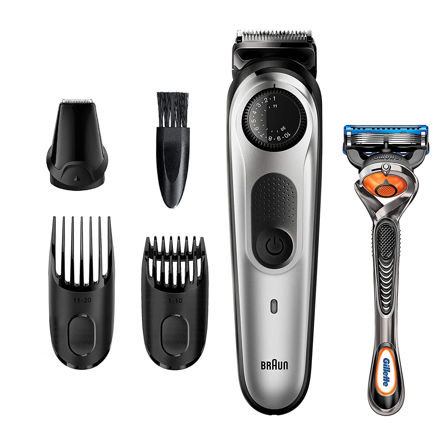 Braun Beard Trimmer BT5260, Hair Clippers for Men, Cordless & Rechargeable, Mini Foil Shaver, Det... | Amazon (US)