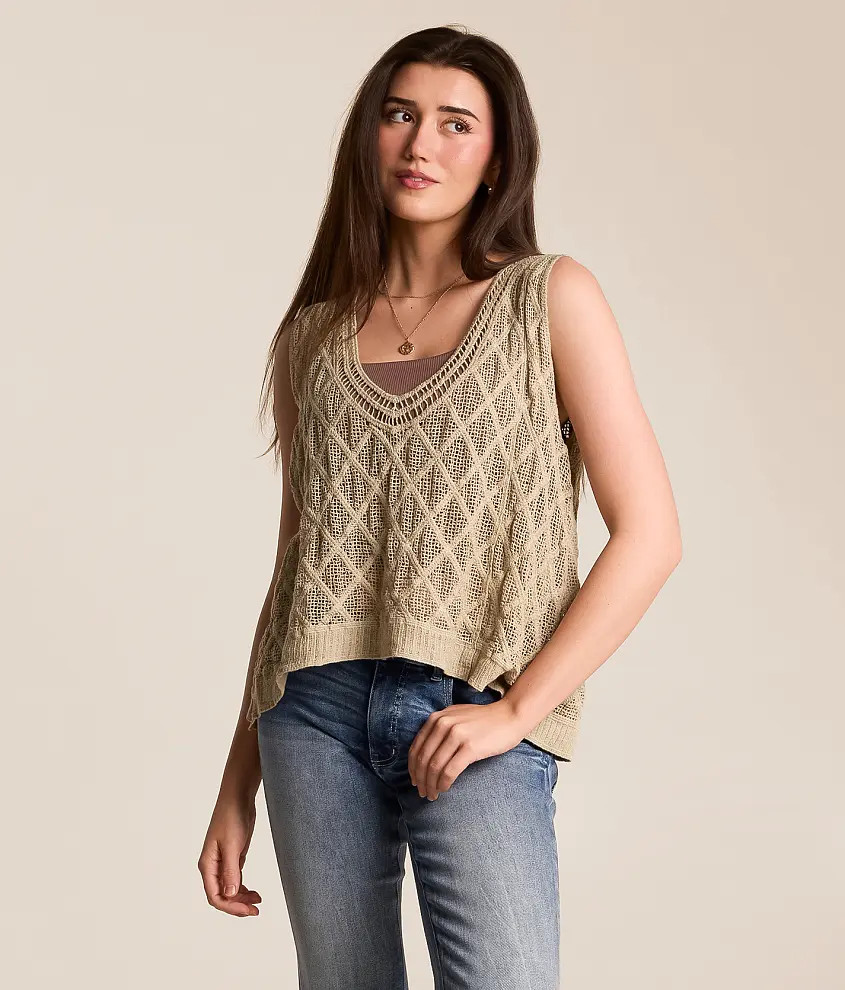Crochet Sweater Tank | Buckle