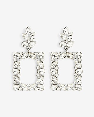 Pear Stone Square Drop Earrings | Express