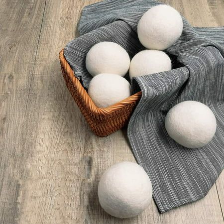 Wool Dryer Balls Organic, 6pcs Laundry Balls for Dryer Premium Reusable All Natural Fabric Softener  | Walmart (US)