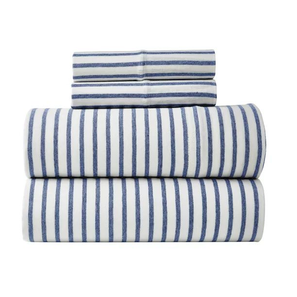 Gap Home T-Shirt Soft Mini Stripe Jersey Sheet Set, Deep Pocket, Twin, Blue, 3-Pieces - Walmart.c... | Walmart (US)