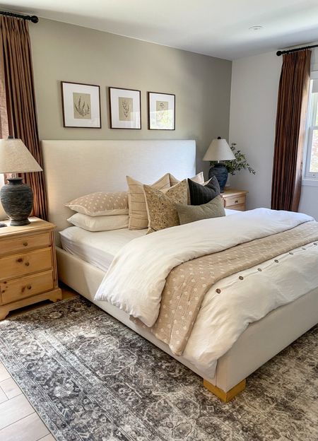Shop my primary bedroom!

Primary bedroom, bedroom decor, bedding, linen bedding, pinch pleat curtains, white bedding, neutral home, vintage rug, throw pillows, cozy bedroom decor, neutral style

#LTKstyletip #LTKhome