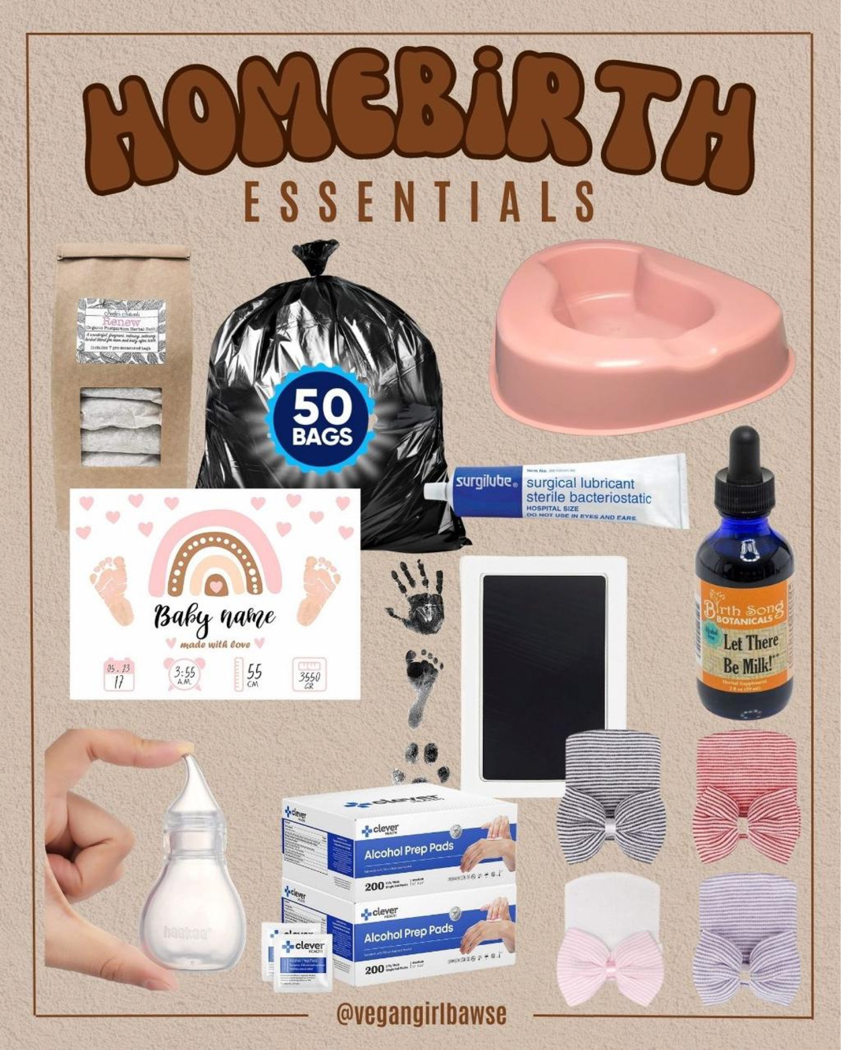 Home best sale birth essentials