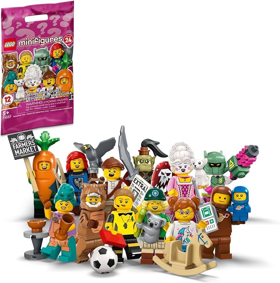 LEGO Minifigures Series 24 71037, Limited Edition Mystery Minifigure Blind Bag, 2023 Set, Collect... | Amazon (US)