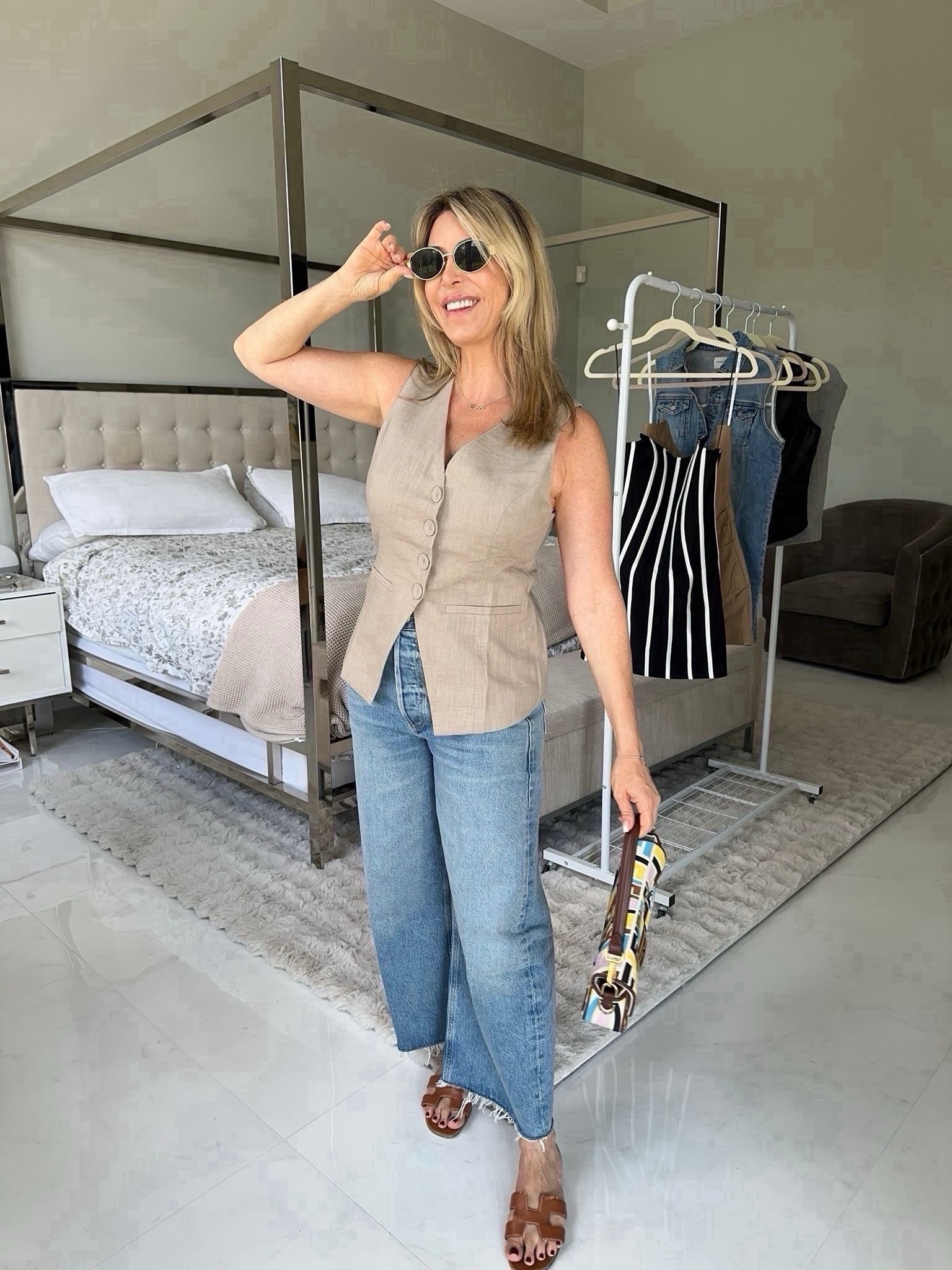 Beautiful fall outfit idea! 
Sunglasses under $20 from Amazon. 
Fall outfit, jeans, casual outfit idea, sunglasses  #ltkstyletip #ltkover40 #ltkfindsunder50  

