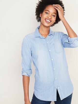 Classic Chambray Shirt for Women | Old Navy (US)