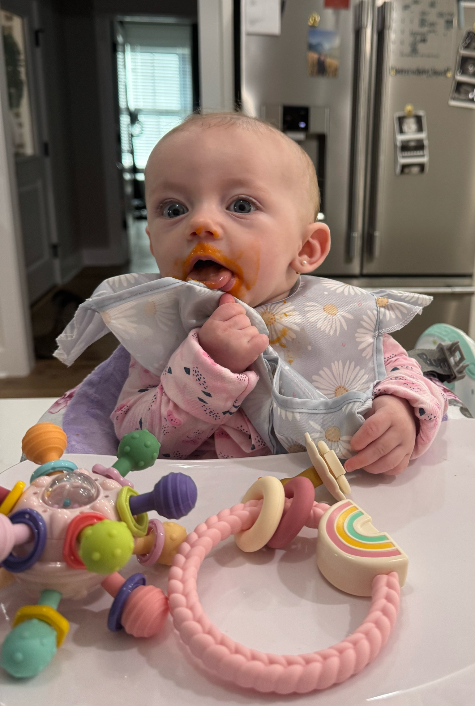 Our girl turned 5 months old this month & has started purées.. BIG carrot fan 🥕😛

Baby essential links. Must-have baby links. Teething links. Bib links. 

#LTKStyleTip #LTKFamily #LTKBaby