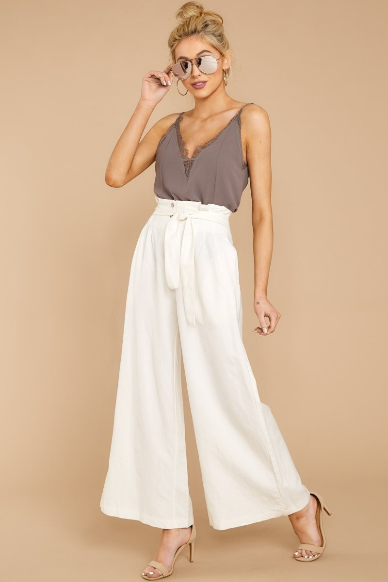 Take Some Time White Pants | Red Dress 