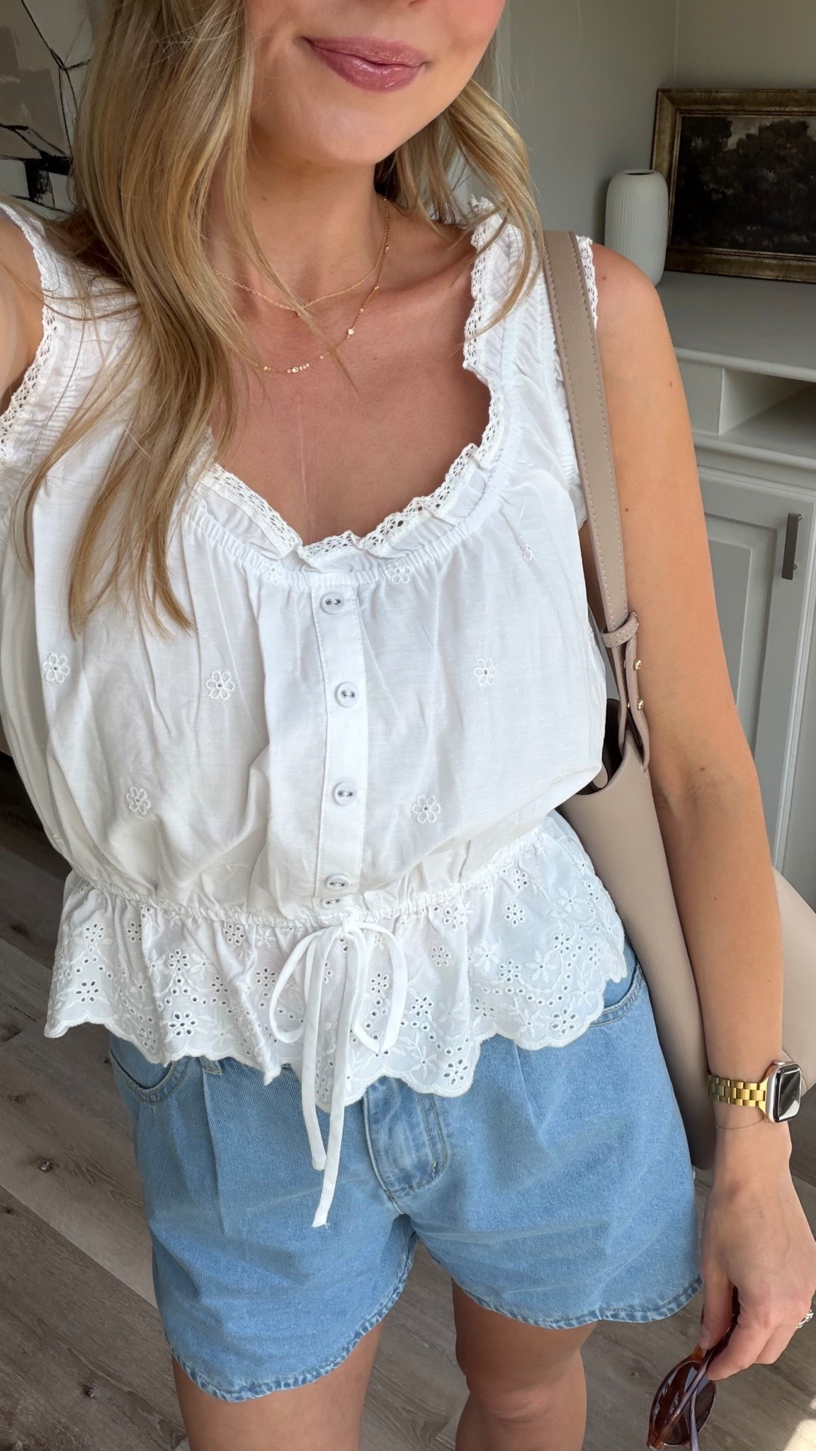 Nursing friendly mom outfit! Top in size S! Shorts in 4. 

#LTKootd #LTKmomlife