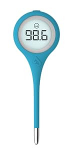 Kinsa QuickScan Smart Thermometer - No-Touch, Contactless Digital Forehead Thermometer for Babies, Kids, Adults - Works with a Smartphone App to Track Family Health & Offer Symptom Advice | Amazon (US)