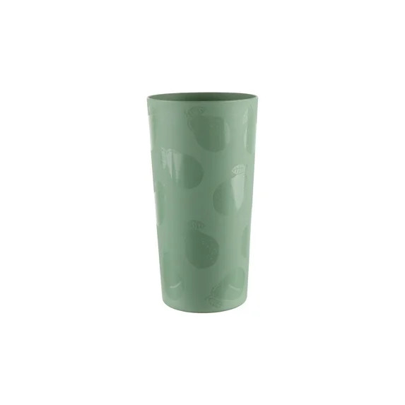 Mainstays 26-Ounce Round Green Plastic Tumbler with Etched Pear Design | Walmart (US)
