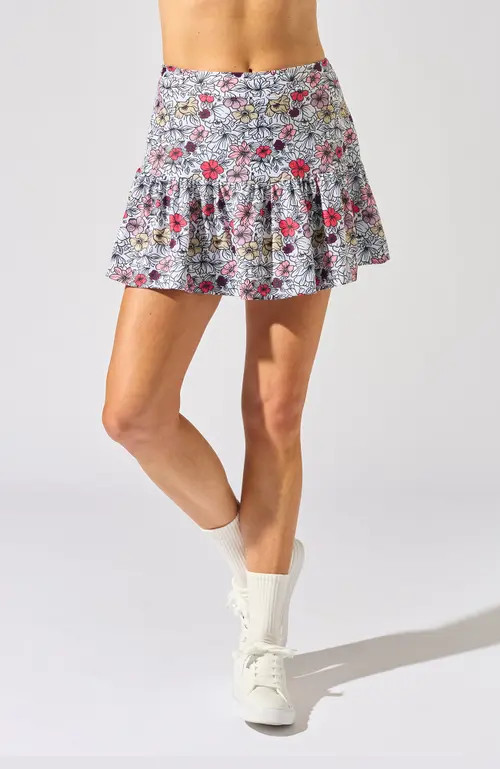 Bobbe Active Challenger Bubble Skirt in Sunset Floral at Nordstrom, Size Medium | Nordstrom