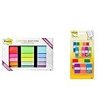 Post-it Notes Limited Edition Super Sticky Color Collection, 3 in x 3 in, 15 Pads/Pack & Flags Assor | Amazon (US)