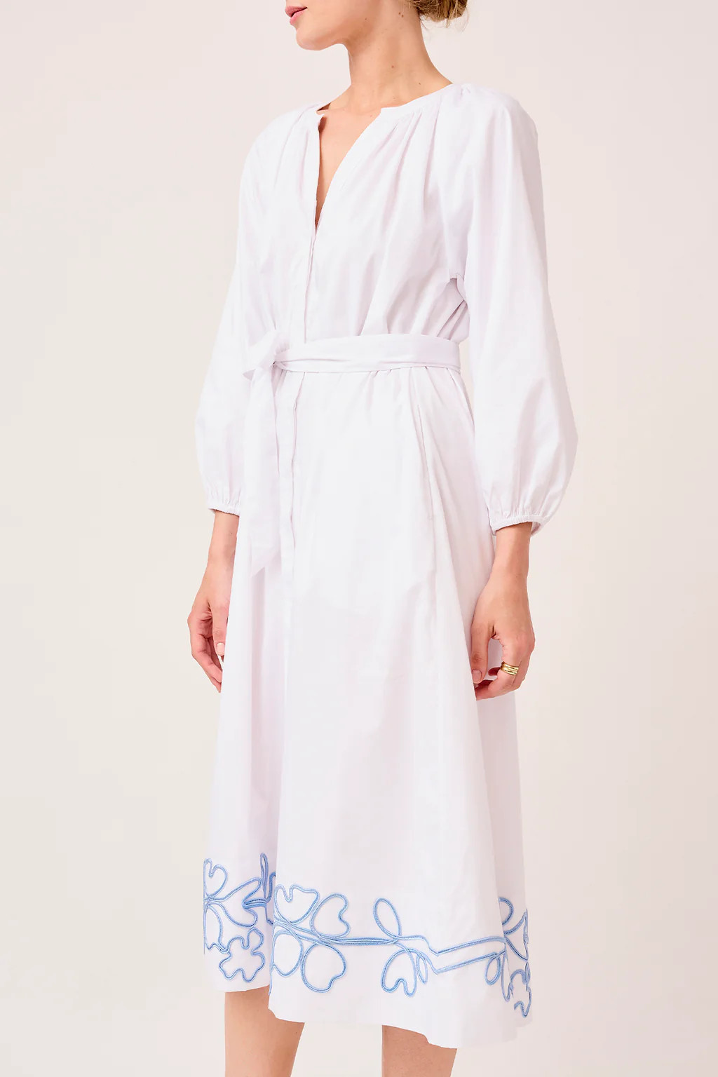 Brunch Dress in White | Lake Pajamas