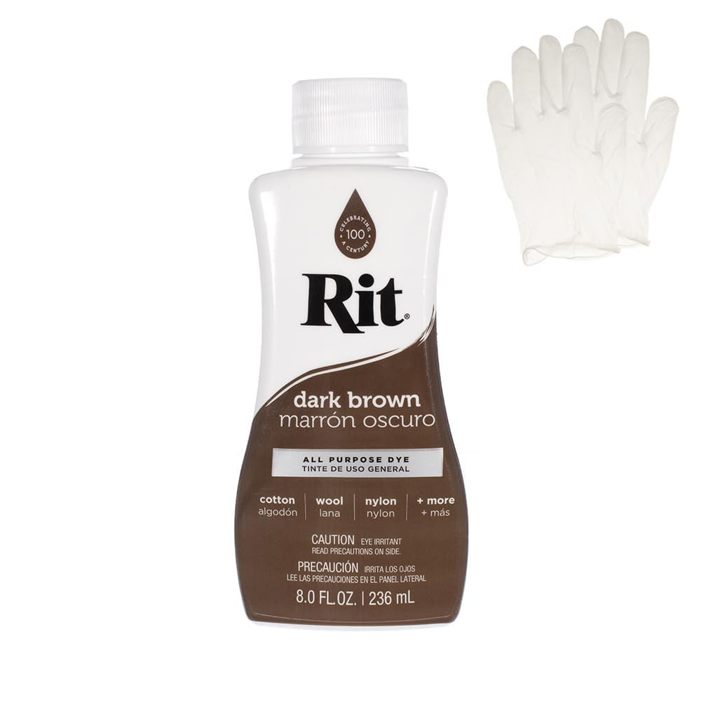 Rit Dye – Liquid Fabric Dye for Crafting, Clothing, and Décor – 8 oz. Bottle – Dark Brown ... | Amazon (US)