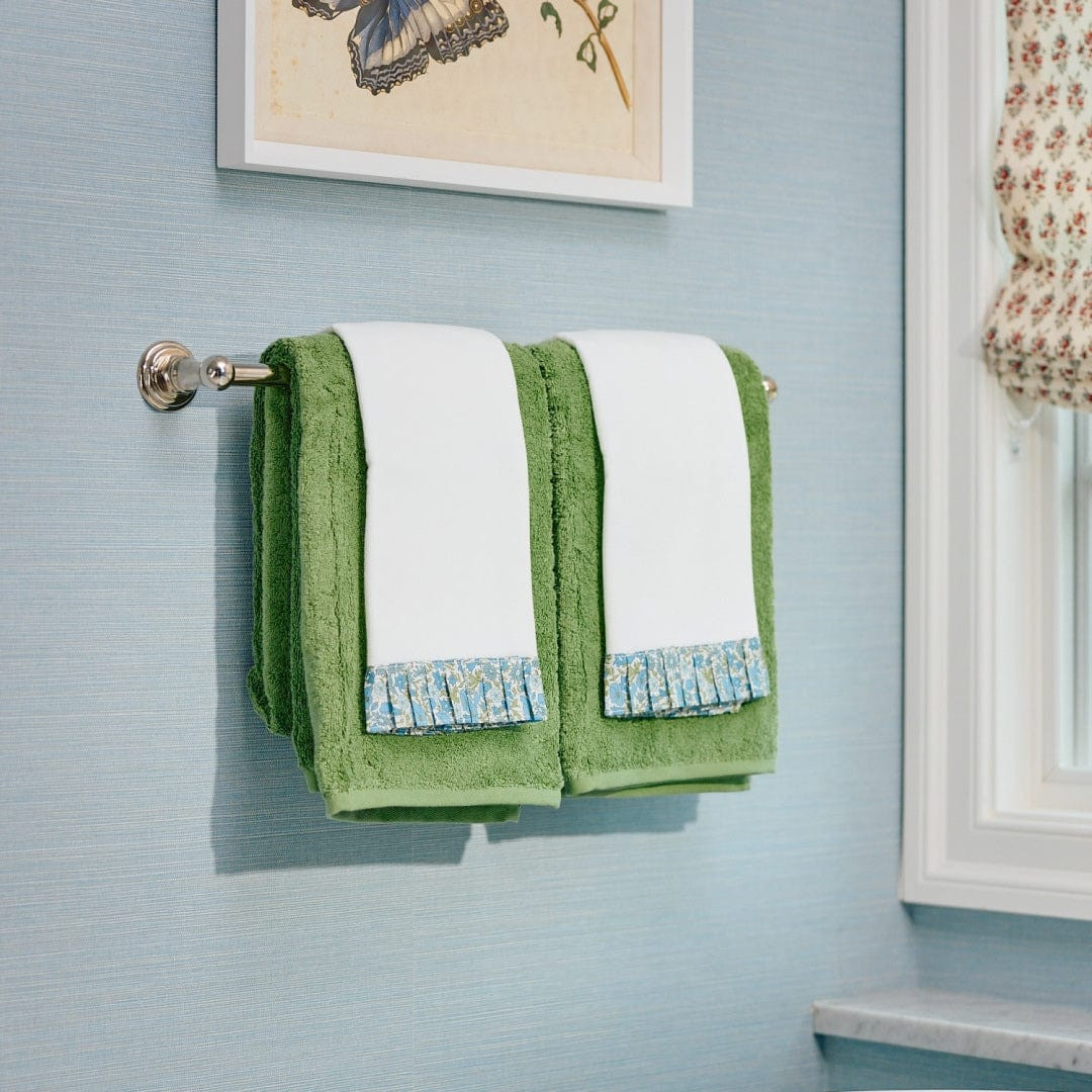 Powder Bath Towels pleated with Liberty | Weezie Towels | Weezie Towels