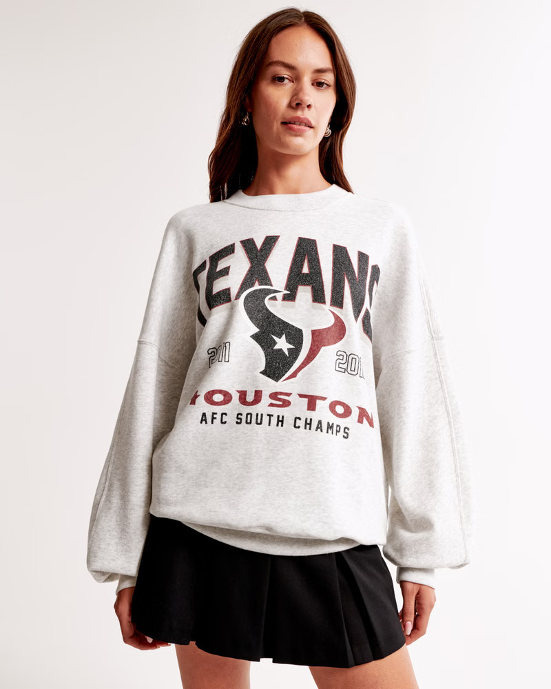 Houston Texans Graphic Oversized Sunday Crew | Abercrombie & Fitch (US)