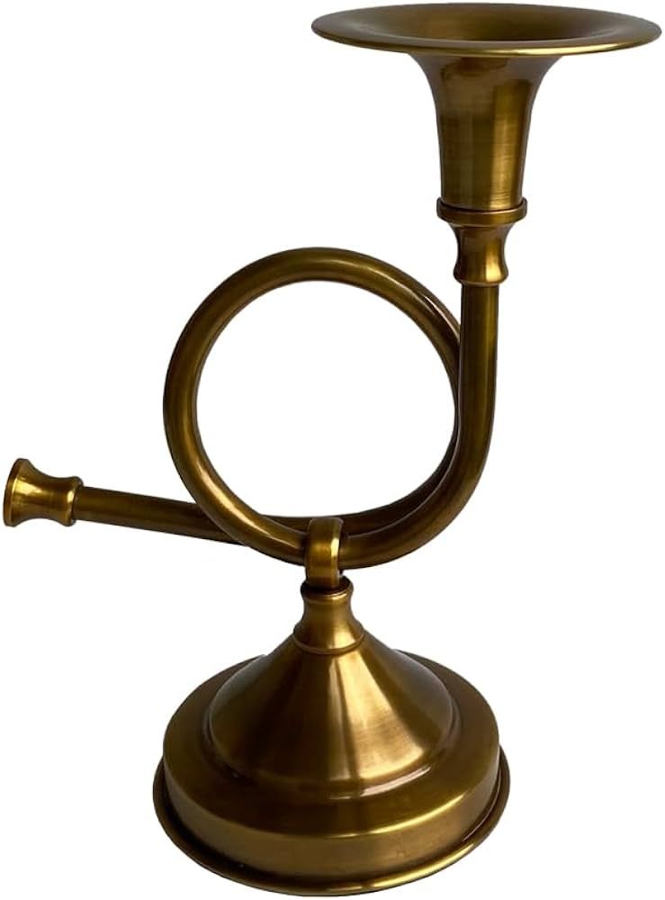 Schooner Bay Co. French Horn Fox Hunt Candle Stick Holder | Amazon (US)