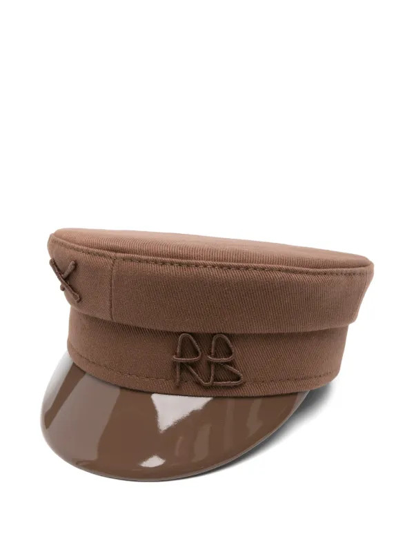 Ruslan Baginskiy Logo Embroidery Boy Cap | Brown | FARFETCH | Farfetch Global