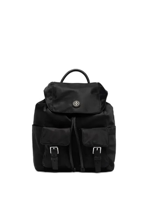 nylon flap backpack | Farfetch Global