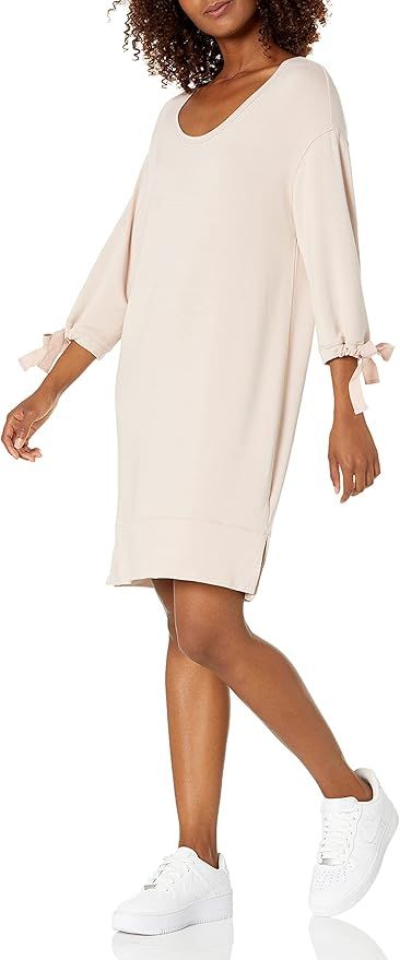 Amazon Brand - Daily Ritual Women's Supersoft Terry Drawstring-Sleeve Dress | Amazon (US)