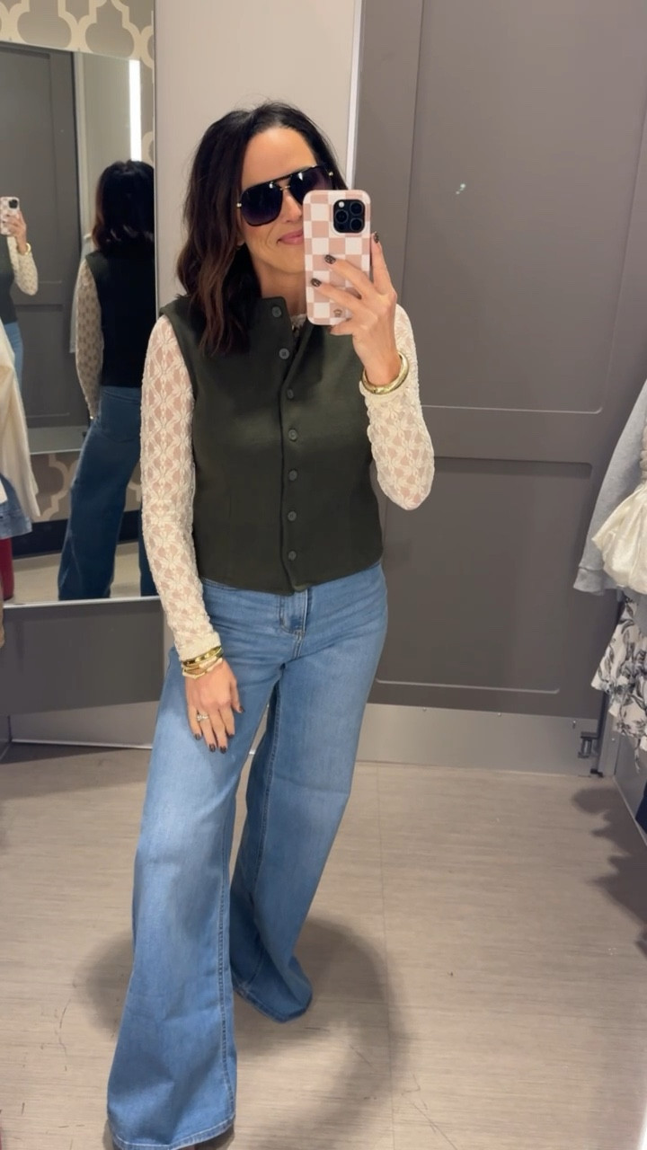 Super cute vest in the prettiest olive green color 😍
Love how I can wear it now with a long sleeve top and also by itself, such a good piece that feels and looks stylish for only $20!!

Fall fashion, women’s vest, elevated casual, Target style, VintagePickin



#LTKFindsUnder50 #LTKStyleTip #LTKootd