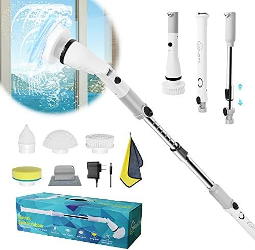 Shower Cleaning Brush, Electric Spin Scrubber, Cordless Shower Scrubber for Cleaning, Tub and Til... | Amazon (US)