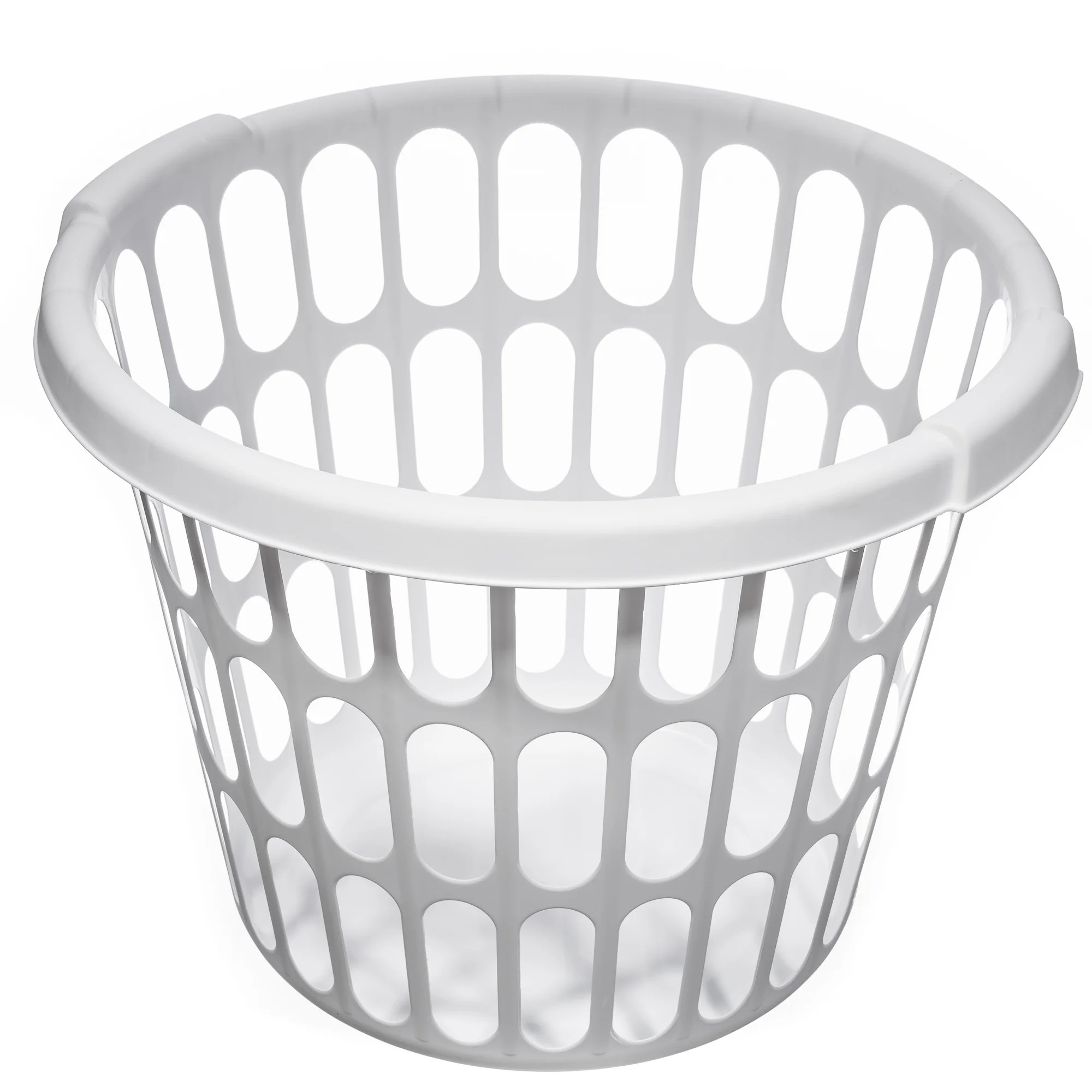Starplast 1 Bushel Round Laundry Basket, White, Single | Walmart (US)