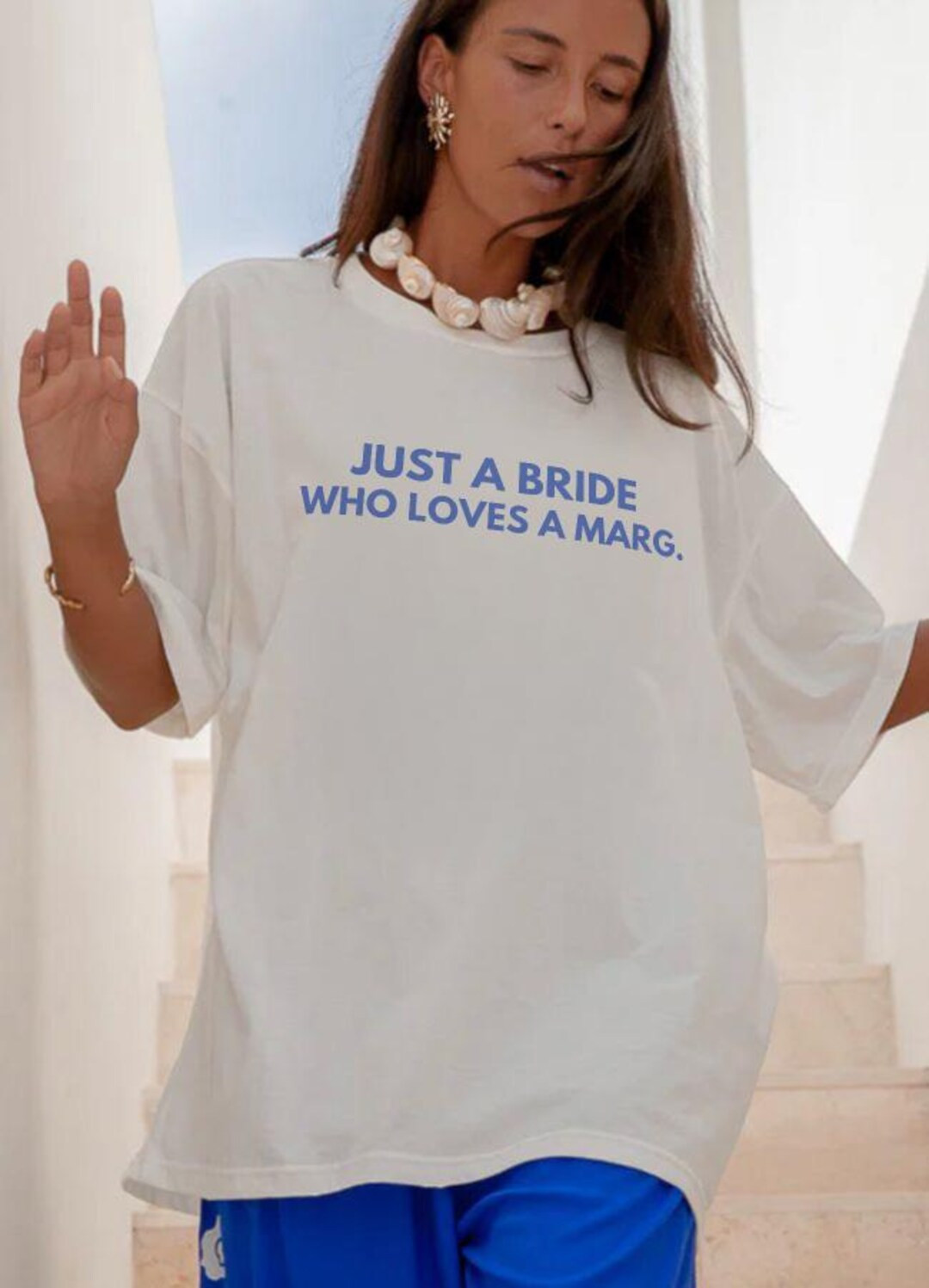 Just A BRIDE Who Loves A Marg Tshirt - Personalized Bride Tshirt, Custom bride tshirt, Bacheloret... | Etsy (US)
