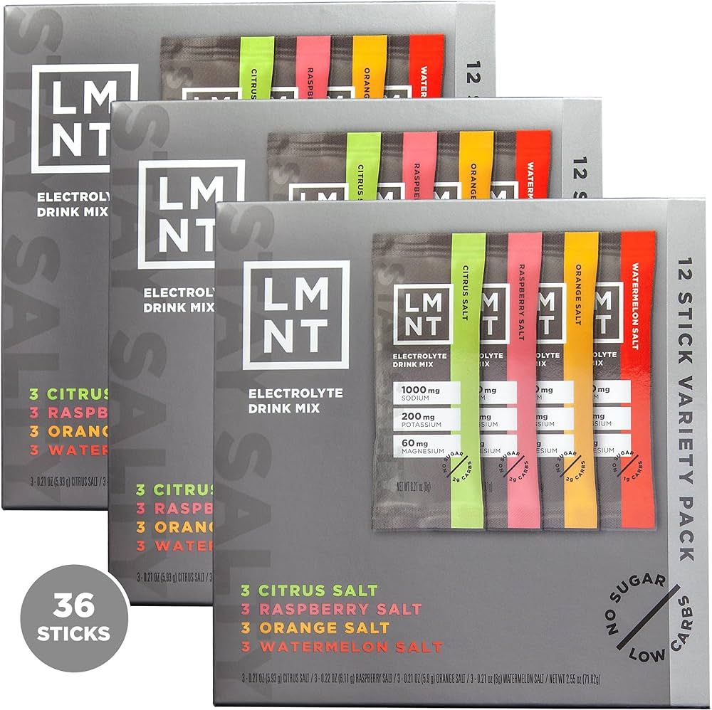 LMNT Zero-Sugar Electrolytes - Variety Pack Bundle - Hydration Powder Packets | No Artificial Ing... | Amazon (US)