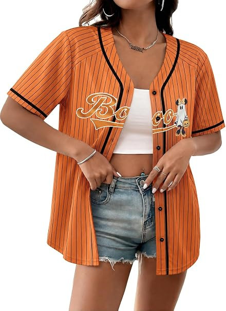 Halloween Shirt for Women Halloween Baseball Jersey | Amazon (US)