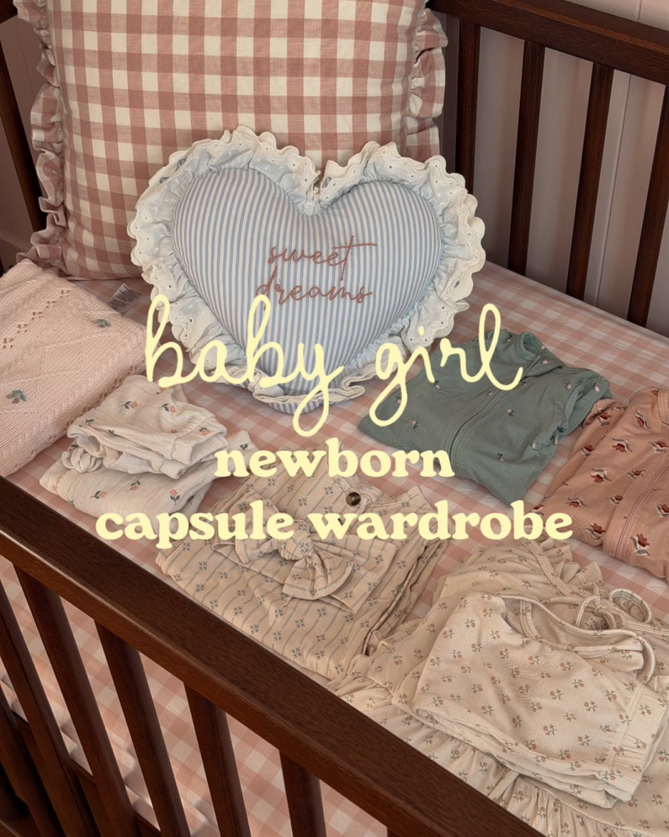 Baby girl (due end of August) newborn capsule wardrobe! It's so hard to know how many "newborn" size clothes to get but my son was born 7.15 lbs and wore newborn for about a month! Here is the capsule wardrobe I got for my daughter in newborn size!

#LTKBaby