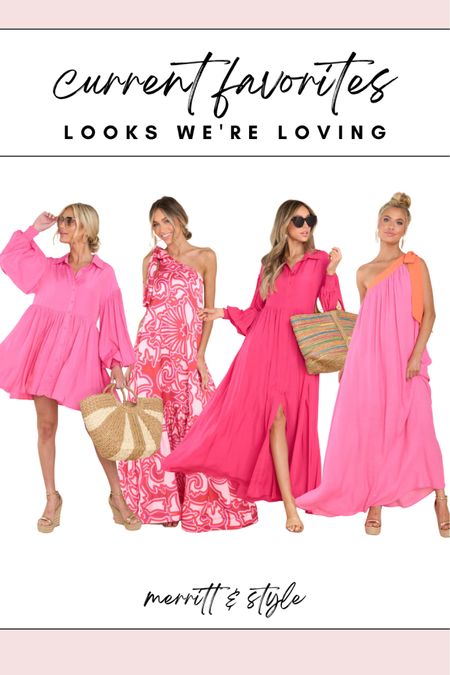 Pink dresses resort wear maxi dress vacation outfit ideas 

#LTKunder50 #LTKsalealert #LTKstyletip